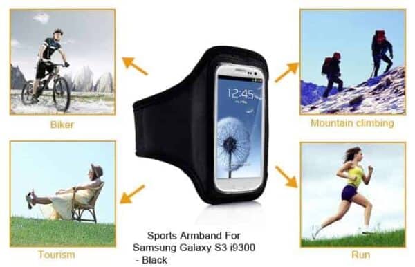 Samsung Galaxy S3 – Sports Armbånd – Sort