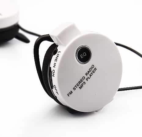 Micro Sd Player + Fm Stereo Hovedtelefoner - Hvid