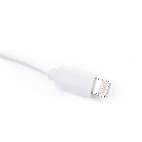 Iphone 5 – Bil Oplader 8 Pin Adapter – Hvid