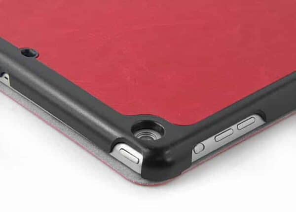 Ipad Air (ipad 5) (a1474, A1475, A1476) - Klassisk Pu Folding Stand Læder Cover - Rød