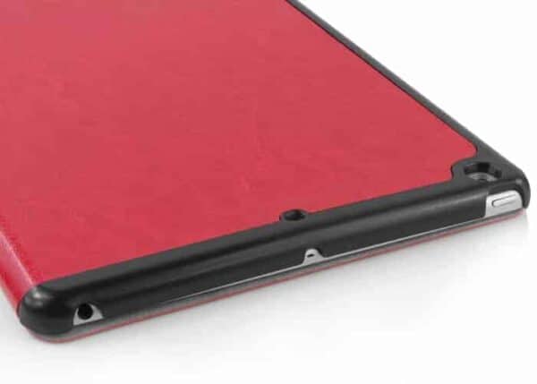 Ipad Air (ipad 5) (a1474, A1475, A1476) - Klassisk Pu Folding Stand Læder Cover - Rød