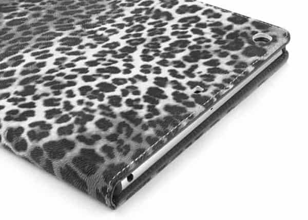 Ipad Air (ipad 5) (a1474, A1475, A1476) - Leopard Mønster Magnetisk Folio Læder Stand Cover - Grå