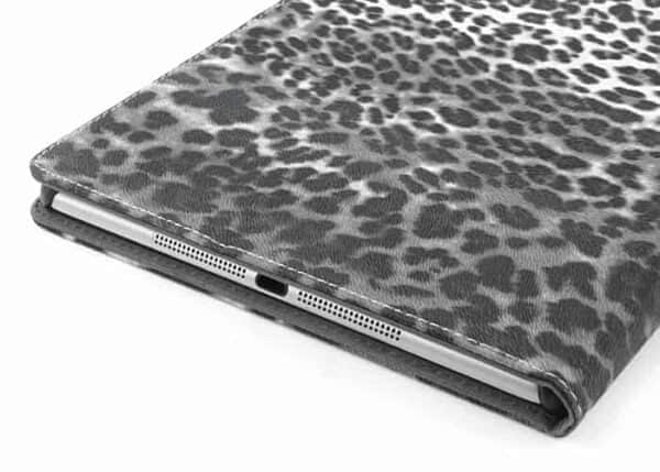 Ipad Air (ipad 5) (a1474, A1475, A1476) - Leopard Mønster Magnetisk Folio Læder Stand Cover - Grå