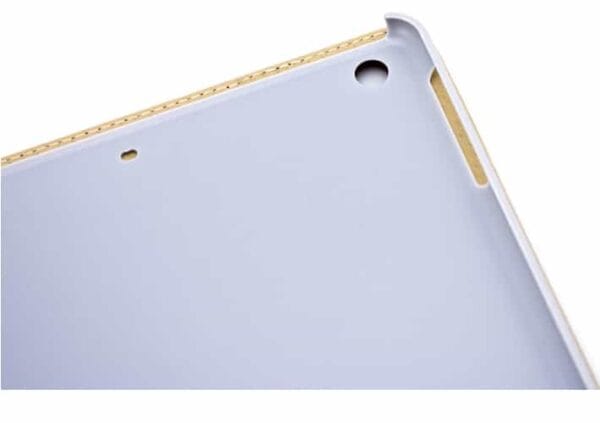 Ipad Air (ipad 5) (a1474, A1475, A1476) - Firkant Mønster Pu Læder Cover Med Kort Slots - Magenta