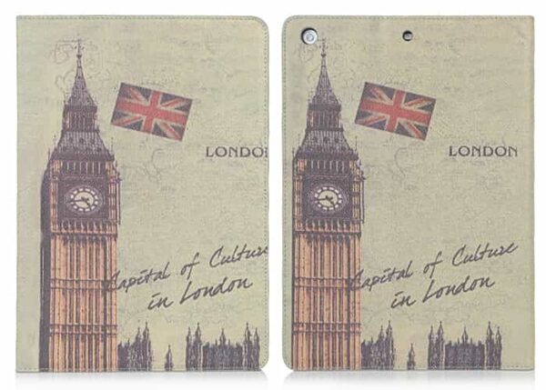 Ipad Air (ipad 5) (a1474, A1475, A1476) - Retro Fashion Big Ben Læder Flip Stand Cover