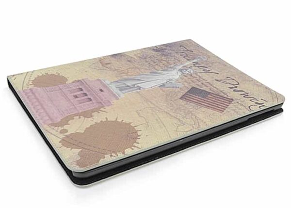 Ipad Air (ipad 5) (a1474, A1475, A1476) - Retro Fashion Frihedsgudinden Læder Flip Stand Cover