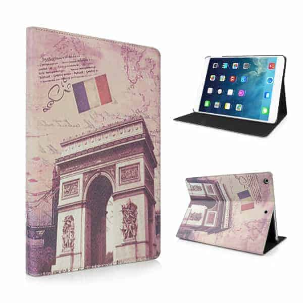 Ipad Air (ipad 5) (a1474, A1475, A1476) - Retro Fashion Triumphal Arch Læder Flip Stand Cover