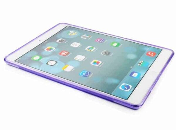 Ipad Air (ipad 5) (a1474, A1475, A1476) - Fleksibel Mat S-line Design Tpu Gummi Cover - Gennemsigtig Magenta