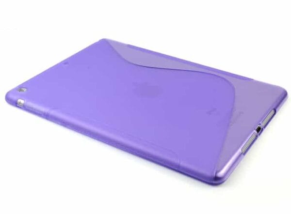 Ipad Air (ipad 5) (a1474, A1475, A1476) - Fleksibel Mat S-line Design Tpu Gummi Cover - Gennemsigtig Magenta