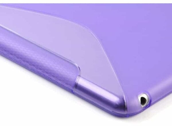 Ipad Air (ipad 5) (a1474, A1475, A1476) - Fleksibel Mat S-line Design Tpu Gummi Cover - Gennemsigtig Magenta