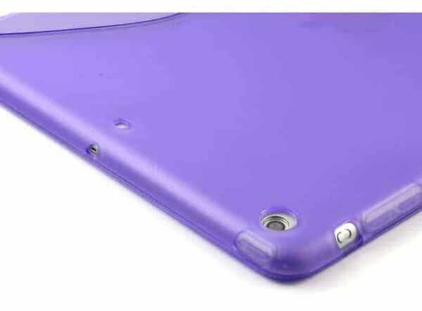 Ipad Air (ipad 5) (a1474, A1475, A1476) - Fleksibel Mat S-line Design Tpu Gummi Cover - Gennemsigtig Magenta