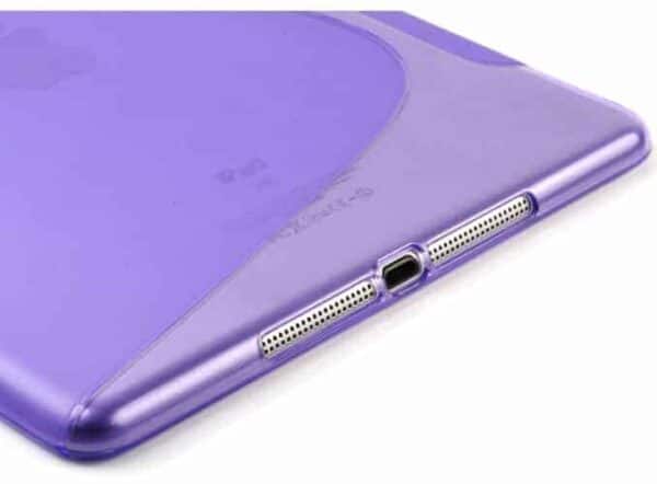 Ipad Air (ipad 5) (a1474, A1475, A1476) - Fleksibel Mat S-line Design Tpu Gummi Cover - Gennemsigtig Magenta