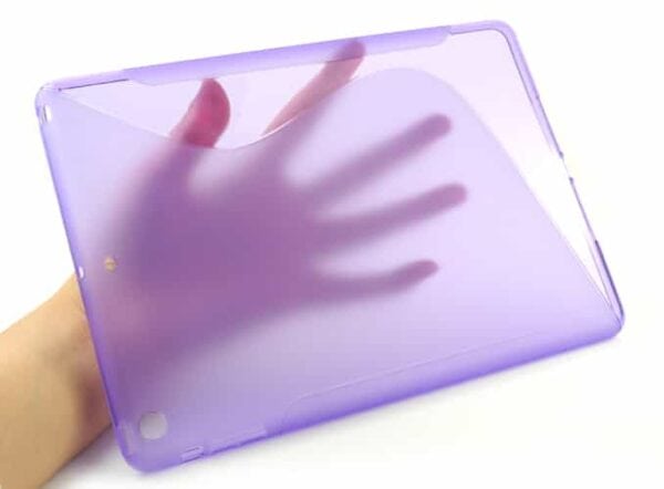 Ipad Air (ipad 5) (a1474, A1475, A1476) - Fleksibel Mat S-line Design Tpu Gummi Cover - Gennemsigtig Magenta