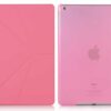 Ipad Air (ipad 5) (a1474, A1475, A1476) - Transformer Foldet Pu Læder Stand Cover - Magenta