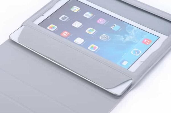 Ipad Air (ipad 5) (a1474, A1475, A1476) – Ultra Tynd Pu Læder 4-fold Cover Med Sleep/wake – Grå