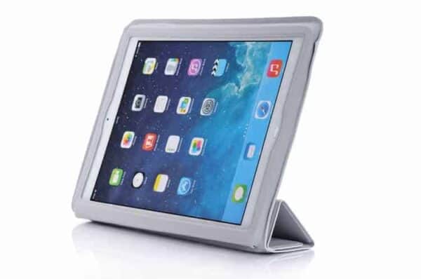 Ipad Air (ipad 5) (a1474, A1475, A1476) – Ultra Tynd Pu Læder 4-fold Cover Med Sleep/wake – Grå