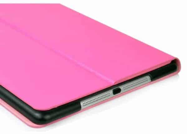 Ipad Air (ipad 5) (a1474, A1475, A1476) - Double Sided Læder Flip Cover Med Magnetisk Lukning - Rød/magenta