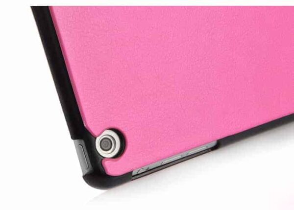 Ipad Air (ipad 5) (a1474, A1475, A1476) - Double Sided Læder Flip Cover Med Magnetisk Lukning - Lyserød/magenta