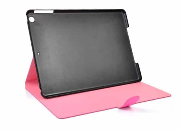 Ipad Air (ipad 5) (a1474, A1475, A1476) - Double Sided Læder Flip Cover Med Magnetisk Lukning - Rød/lyserød