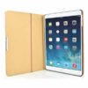 Ipad Air (ipad 5) (a1474, A1475, A1476) - Litchi Foldet Pu Læder Etui - Hvid