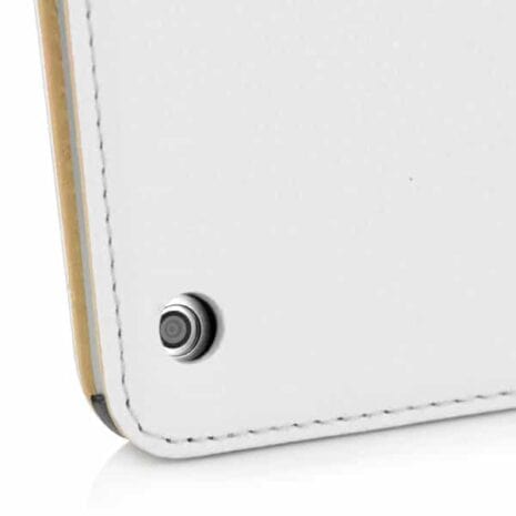 Ipad Air (ipad 5) (a1474, A1475, A1476) - Litchi Foldet Pu Læder Etui - Hvid