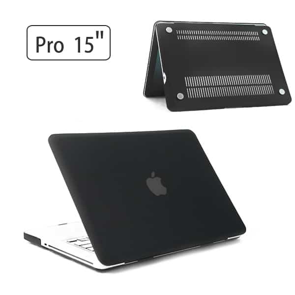 Macbook Pro 15" (2009-2012) - Mat Hard Etui - Sort