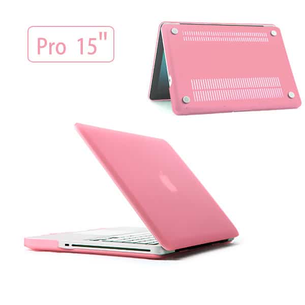 Macbook Pro 15" (2009-2012) - Mat Hard Etui - Lyserød