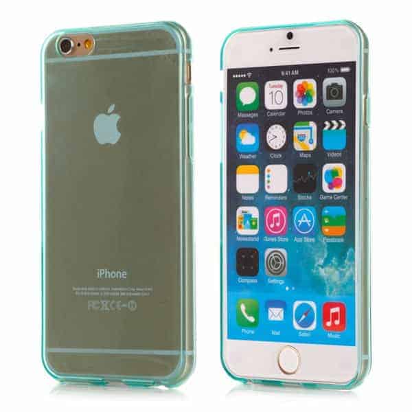 Iphone 6/6s - Ultra Tynd Transparent Tpu Back Cover - Mintgrøn