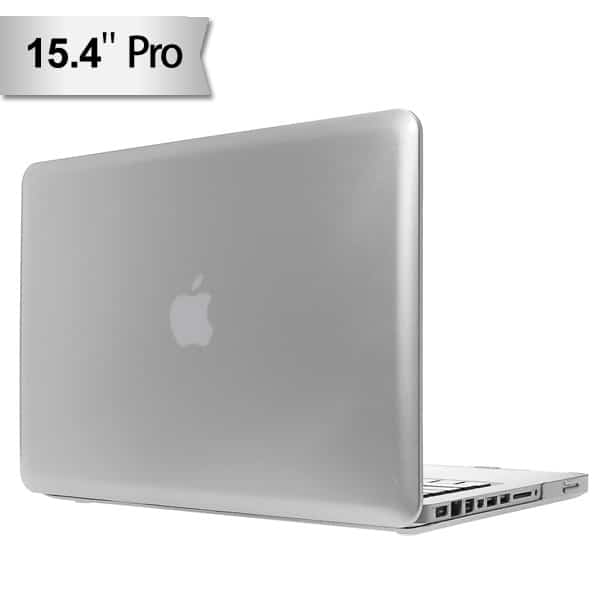 Macbook Pro 15" (2009-2012) - Glinsende Pc Hard Etui - Sølv