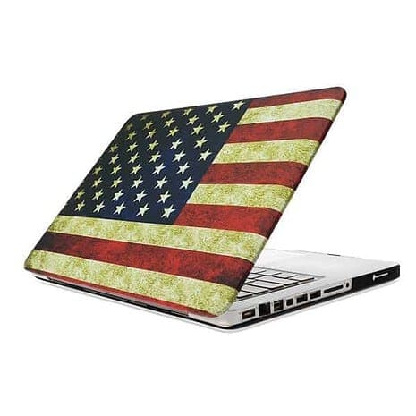 Macbook Pro 15" (2009-2012) - Amerikansk Flag Pc Hard Etui