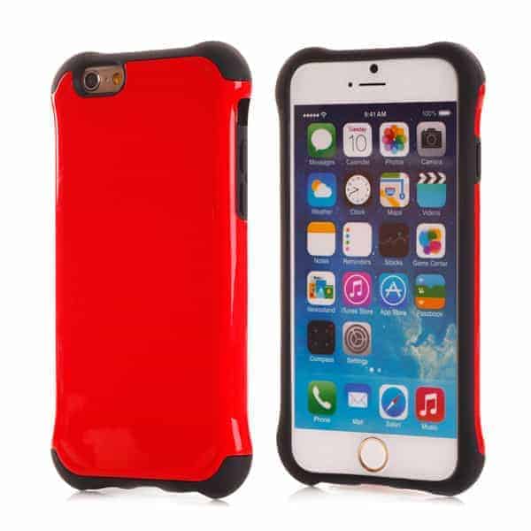 Iphone 6 - Spinkel Armor Defender Pc + Tpu Back Cover - Sort Og Rød