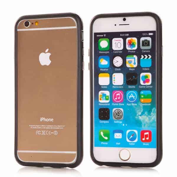 Iphone 6 - Tpu Og Pc Bumper I Frisk Farve - Sort