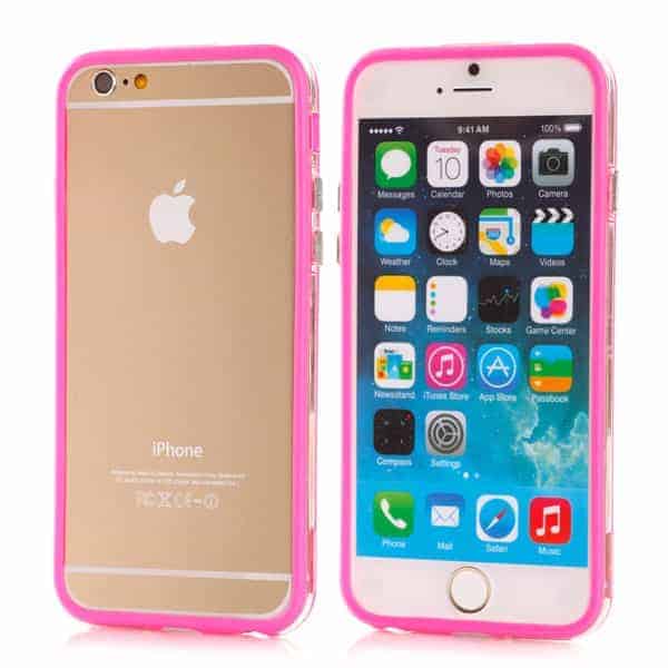 Iphone 6 - Slank Transparent Tpu Bumper - Magenta