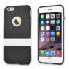 Iphone 6/6s Plus - Rundt Hul Tpu Cover Med Stativ - Sort