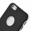 Iphone 6/6s Plus - Rundt Hul Tpu Cover Med Stativ - Sort