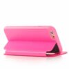 Iphone 6/6s  Plus - Ultra Tynd Pu Læder Cover Med View Og Stand - Magenta