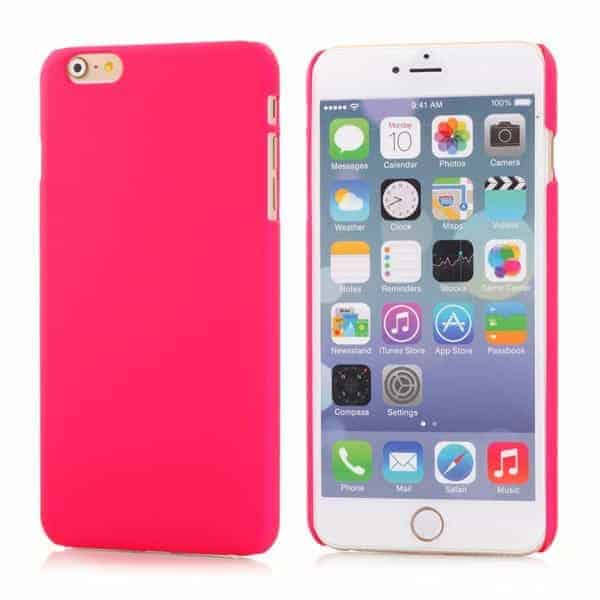 Iphone 6 Plus - Ultra Tynd Gummi Plastik Hard Cover - Magenta