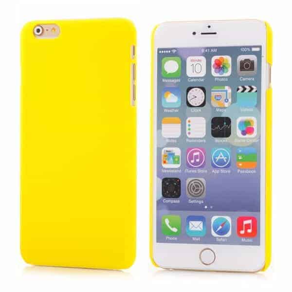 Iphone 6 Plus - Ultra Tynd Gummi Plastik Hard Cover - Gul