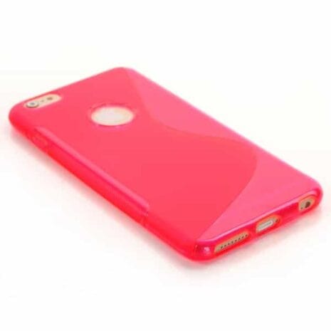 Iphone 6/6s  Plus - S-line Tpu Gummi Cover - Transparent Magenta