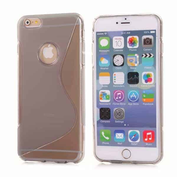 Iphone 6/6s  Plus - S-line Tpu Gummi Cover - Transparent Sort