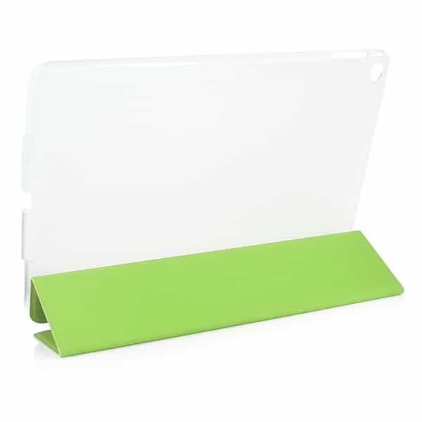 Ipad Air 2 (a1566, A1567) - Three Fold Pu Læder Cover Med Sleep/wake Og Back Cover - Grøn