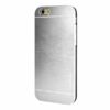 Iphone 6 Plus - Hard Back Etui Med Børstet Metal Design - Sølv.