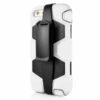 Iphone 6 Plus - Stødsikker Silikone Og Pc Hybrid Etui Med Remlås - Hvid