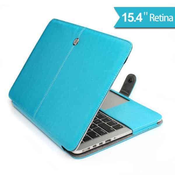 a blue laptop case with a keyboard