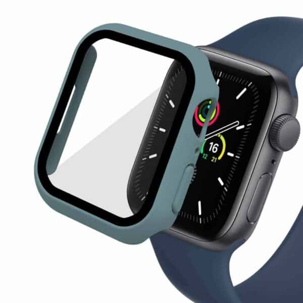 Apple Watch Series 7 Skærmbeskyttelse Full Protection Armygrøn 45mm