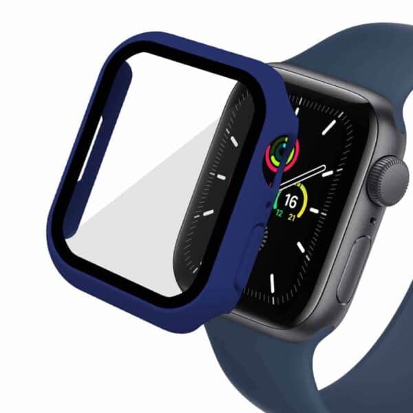 Apple Watch Series 7 Skærmbeskyttelse Full Protection Navyblå 41mm