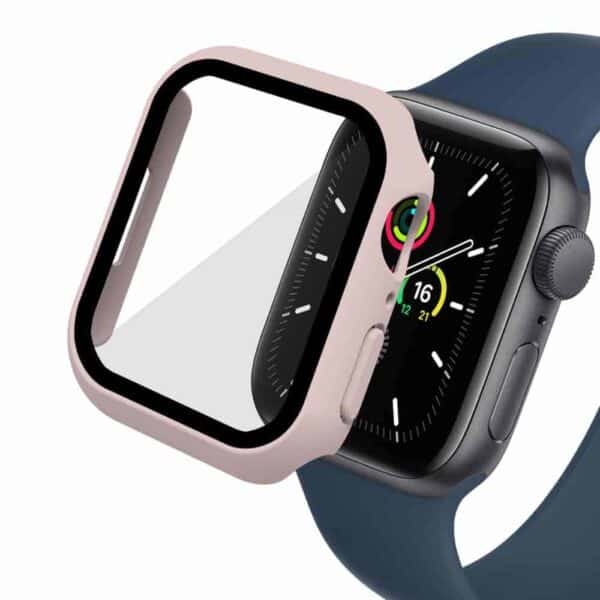 Apple Watch Series 7 Skærmbeskyttelse Full Protection Pink 45mm