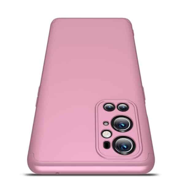 Oneplus 9 Pro 360 Beskyttelsescover Rosa