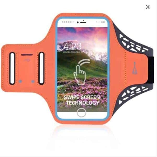 Mobilholder Løb - Neon Orange 5,7"