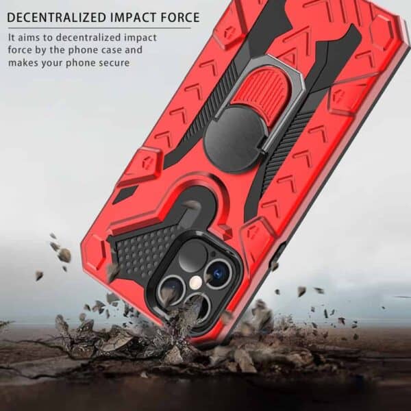 Iphone 12 Pro Max Armored Cover - Rød